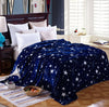 Bright Star Blue Pattern Blankets