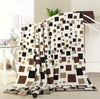 Microplush Printed Fuzzy Plaids Bedspreads
