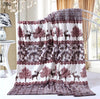Microplush Printed Fuzzy Plaids Bedspreads