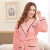 Sleepwear Coral Fleece Flannel Bathrobes